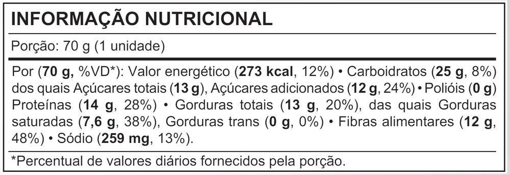 Barrinha de proteína vegetal 70gr - Torta de Limão