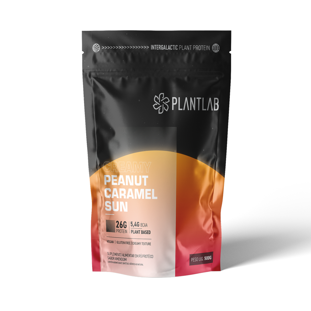 Proteína vegetal cremosa 500g - Peanut Caramel Sun V.1.2